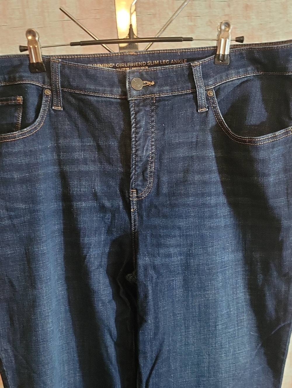 Chico's Dark Washed Jeans - Picture 2 of 8